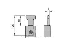 aluminium K4-K5 ST 0,07 035010S Stolpefeste bred 120