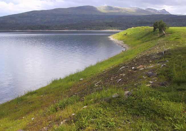 Foto 22 viser området etter utførte erosjonstiltak. 8.7 Landskap og tipper Det legges stor vekt på landskapsmessige forhold ved gjennomføring av våre prosjekter.