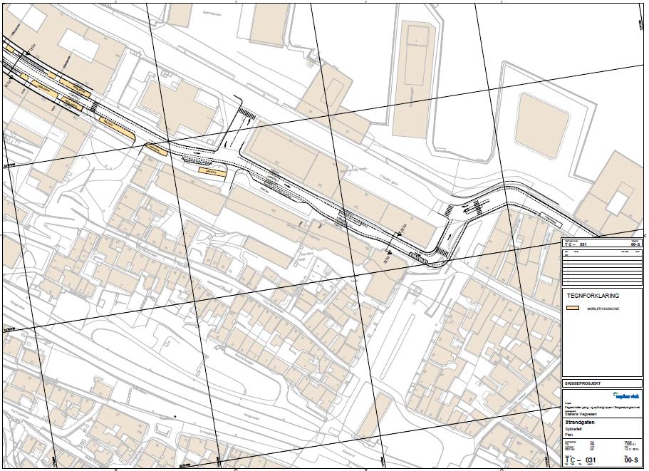 Planforslaget Tilrettelegging for sykkel Det er tidligere laget et planforslag der sykkeltraséen er lagt i C. Sundts gate mellom Holbergsallmenningen og Tollbodallmenningen.