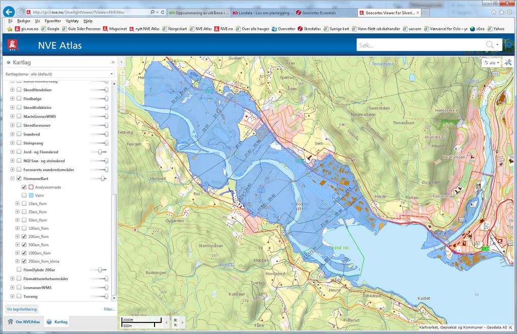 DOK-data: Flomsoner http://atlas.nve.