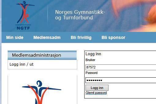 Velge parti Etter å ha fylt inn personinformasjon om gymnasten, velger du partiet du ønsker å melde gymnasten på i nedtrekksmenyen Parti før du trykker Lagre NB!