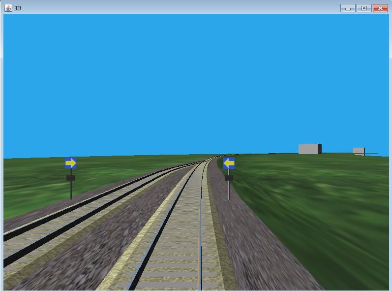 Hovedprosjekt HiO 2010 Produktrapport ERTMS Driver Interface Simulering 4.2.2 UNIVERS3D Univers3d er vinduet som inneholder 3d grafikken.