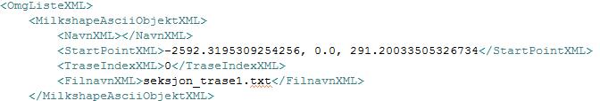 Figur 36: XML-filene Hver tagg i en XML-fil har en tilhørende klasse i programmet. Når en tagg leses opprettes et objekt av tilhørende klasse.