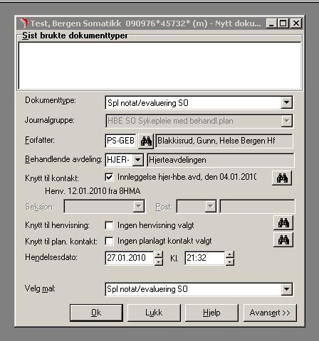 Veiledende behandlingsplaner benyttes ved utarbeidelse av behandlingsplan som individualiseres ved å slette, redigere eller tilføye diagnose, mål og tiltak/forordninger, ut fra fritekst eller