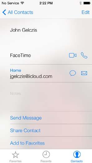 Ring og motta anrop Start et FaceTime-anrop. Forsikre deg om at FaceTime er slått på under Innstillinger > FaceTime. Trykk på FaceTime og deretter Kontakter, og velg et navn.