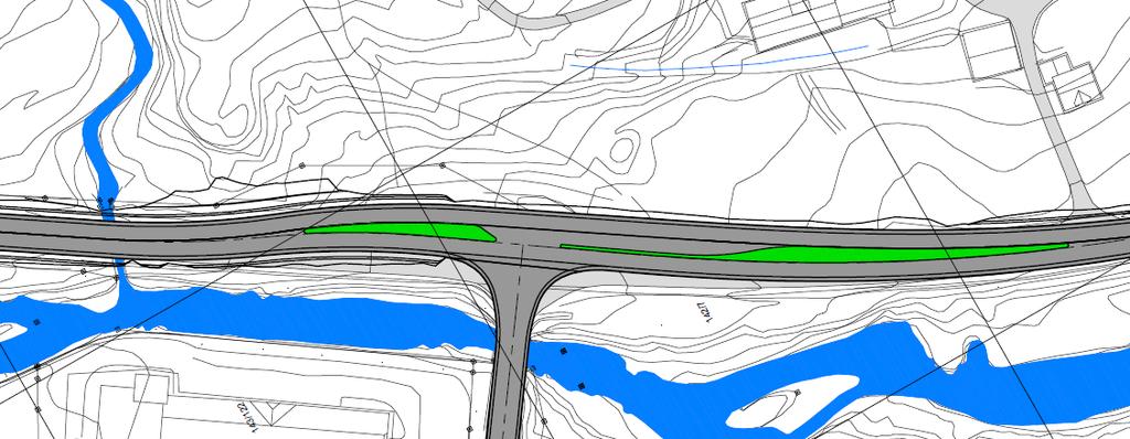 sikkerheten. En kanalisering av Hellandskrysset vil ha små terrenginngrep, men den medfører en skjæring med lengde ca. 20 meter og høyde inntil 1,5 meter.