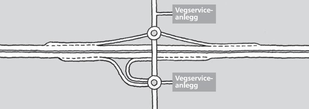 avstand til kryss og antall kryss per kilometer vurderes som tilfredsstillende i forhold til vegnormalens krav det etableres fartsendringsfelt for av- og påkjøring i henhold til vegnormalens krav til