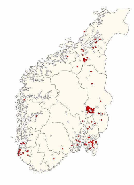 Det var regionale forskjeller i andelen positive flokker og besetninger (Tabell 1 og Figur 2). Tabell 1. Campylobacter positive slaktekyllingflokker og -besetninger i Norge i 2003.
