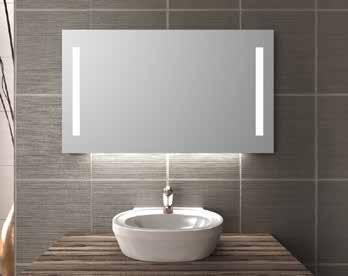 Speil fra Lino SPEIL M/ LED LYS OG STIKK/UNDERLYS Moderne og populært speil med side- og underlys