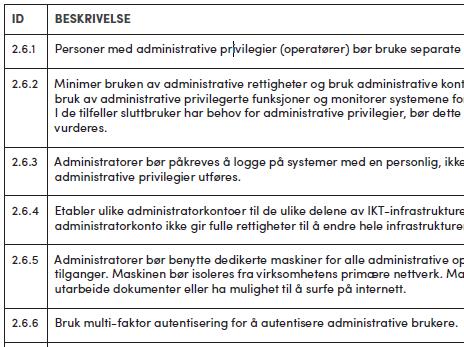 OPPBYGNING AV HVERT GRUNNPRINSIPP 2.