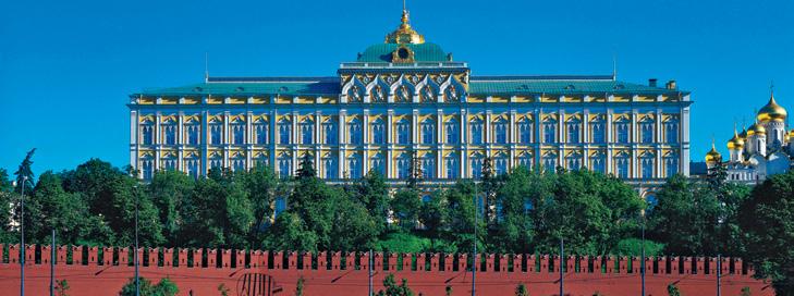 STORE PALASSET KREML, RYSSLAND Produkt: Amphisilan Fasademaling Store Palasset Kreml ble bygget mellom år