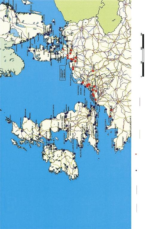 OVERSIKTSPLAN OVER DET TRANSEUROPEISKE TRANSPORTNETT (tidsramme 2010) SJOØHAVNER KATEGORI