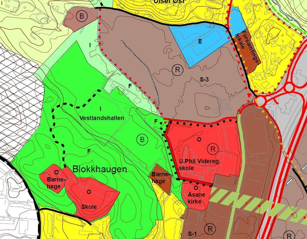 16 (27) MYRDAL IDRETTSPARK 3.3.2 Kommunedelplan Åsane sentrale deler (2006) Planområdet ligger med eksisterende og fremtidig idrettsanlegg som hovedformål.