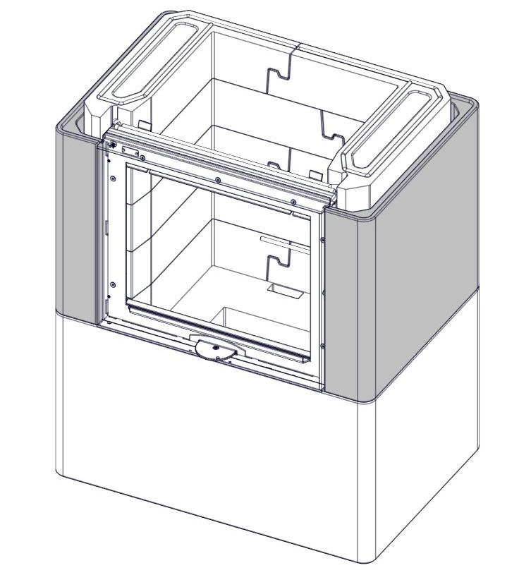 FIG 12 2.5mm NO GB FI SE Døren kan justeres. Avstanden mellom omrammingen og dørrammen skal være lik både oppe og nede (2-3mm).