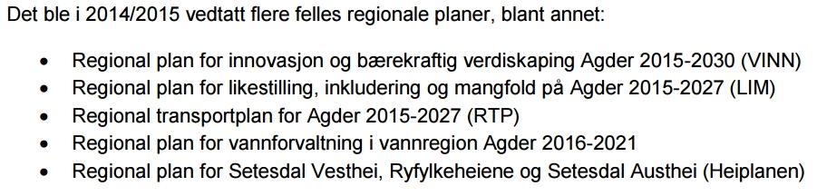 Regional planstrategi for Agder 2016-2020