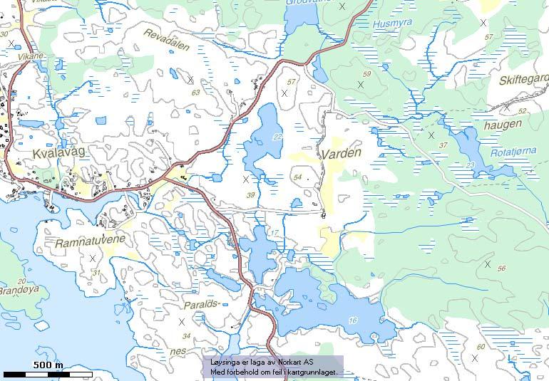2. Lokalitet Kalavåg Beskrivelse av lokaliteten Lokaliteten er like sør for Kalavåg, helt nord-vest på Karmøy og sør for flyplassen. Området er et kupert sauebeite med steinknauser like ved vegen.
