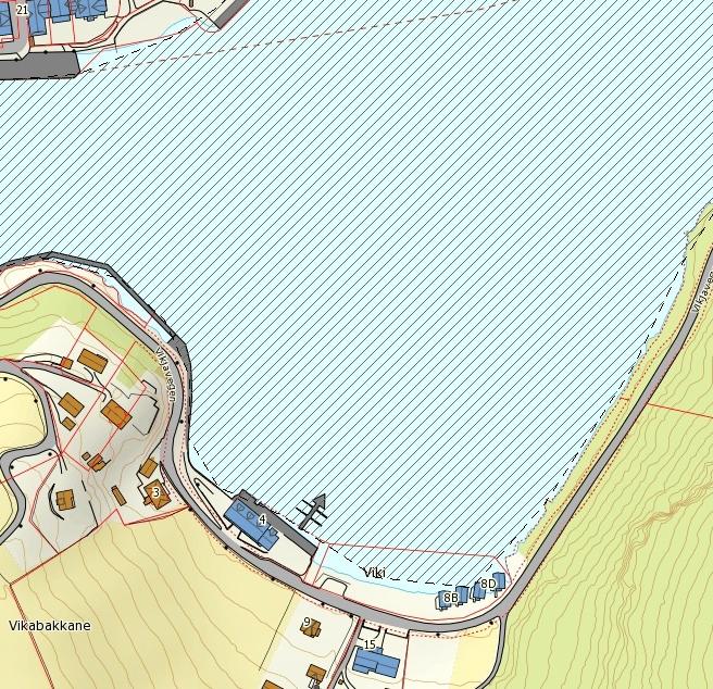 Fjordområdet som inngår i planen er frå før regulert til småbåthamn og trafikkområde i sjø. Det vert ikkje lagt opp til utfylling i fjorden som kjem innanfor verdsarvområdet (5 m frå strandlina).