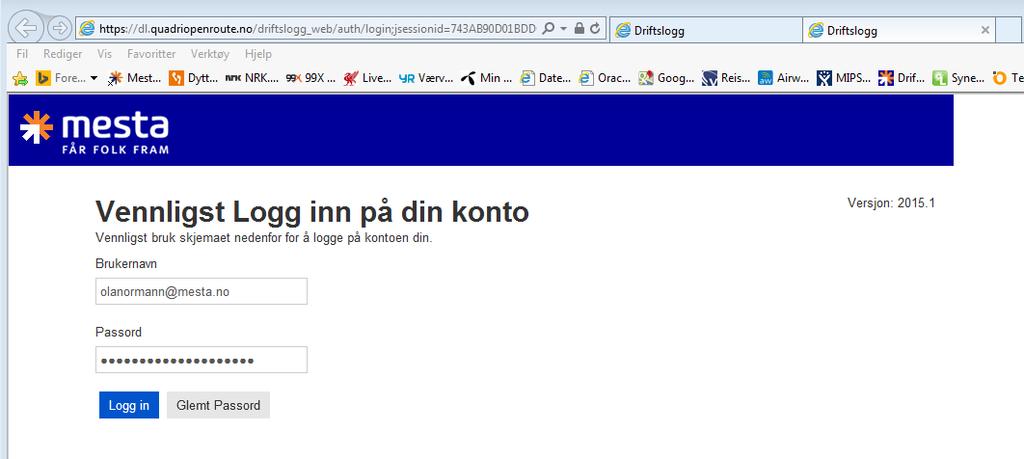 Her skal du opprette ditt eget passord. Passordet må minst inneholde 8 tegn. Du må minst ha med én stor bokstav, én liten bokstav og ett siffer for at det skal godkjennes av systemet.