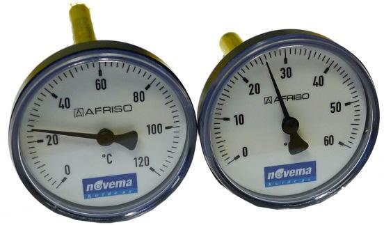 Termometer for plassering i S klasse 2 Varenummer Type 6565082002