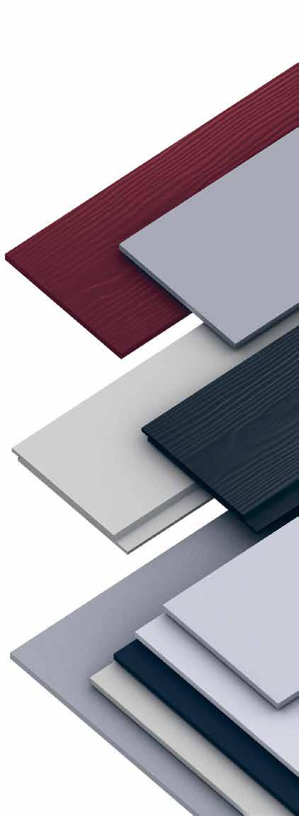 Utnytt mulighetene med tre sterke kledningstyper Cedral-panelene produseres av uorganisk fibersement og fås i Trestruktur, med tydelige trestruktur som i sedertre, eller Smooth, som er glatte paneler