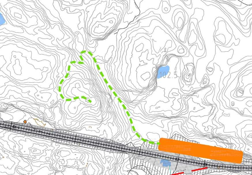 18 4.2.2 Vestgående retning I vestgående retning ligger ikke forholdene til rette for fjernrasteplass.