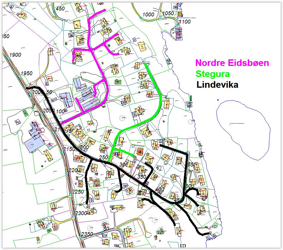 Vedtatt: 2 nye vegparsellar 1194, Lindevika og 1195,