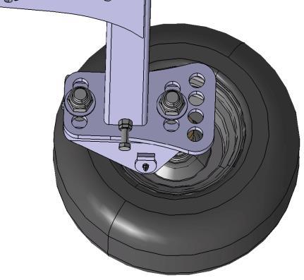 Innstillinger 11.1.2 På utførelsen "Etterløpende støttehjul" I 2 1 III II 3 Fig. 35 SW700091_1 Pos. I = redusere sidevinkel for rotoren Pos.