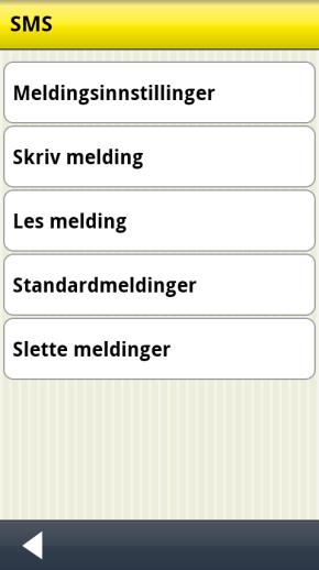 1 Meldingsinnstillinger I Innstillinger SMS Meldingsinnstillinger angir man om det skal være samtale- eller mappevisning og hvordan meldingene skal varsle.