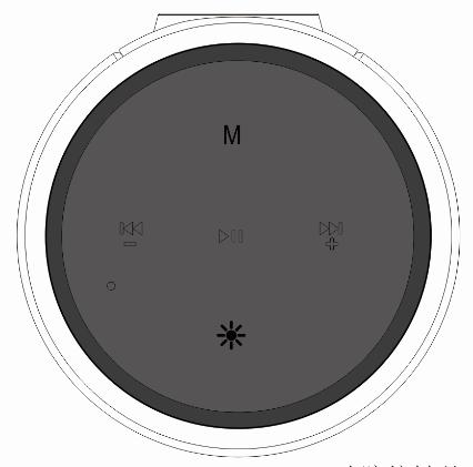 (6) M - modusbryter: bytt til modus for FM-radio, i «FM» -modus trykk lenge 3 sekunder for å justere.