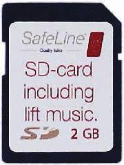 Snakkende etasjeindikator VA03-SD SD-minnekort med musikk, 2 GB 128 SD-minnekort med musikk, 2 GB 2 GB SD-minnekort.
