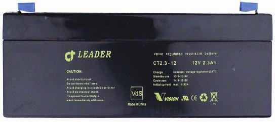 Reservedeler Batteri:12V, 2.3 Ah 65 177 35 Batteri:12V, 2.3 Ah Ventilregulert blybatteri som brukes i noen SafeLinereservebatteriprodukter. Batteriet gir 12 V / 2.