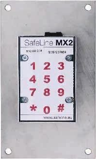 Heistelefoner SafeLine MX2 SafeLine MX2 med piktogrammer, innfelt 39 SafeLine MX2 med piktogrammer, innfelt SafeLine MX2 er antakelig verdens minste EN81-28- og EN81-70-kompatible nødtelefon.