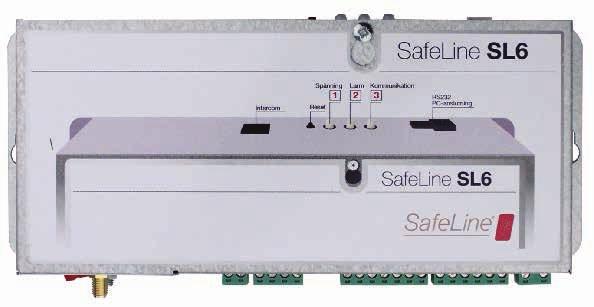 Heistelefoner SafeLine SL6 SafeLine SL6 Mini GSM 70 2 x 5,5 2 x 9,5 112,5 232 244 51,5 SafeLine SL6 Mini GSM SafeLine SL6 Mini er en SafeLine SL6 som er spesialutformet for installasjon i