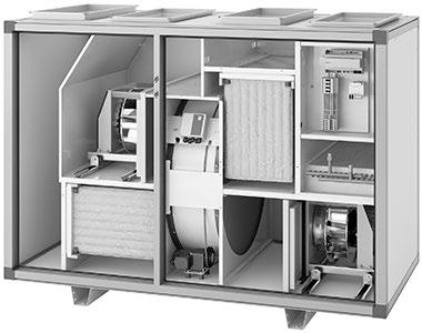 Drift- og vedlikeholdsanvisninger Side 5 2 Teknisk beskrivelse 2.1 Luftbehandlingsaggregat aggregatserie skal brukes som luftbehandlingsaggregat for komfortventilasjon i hus.