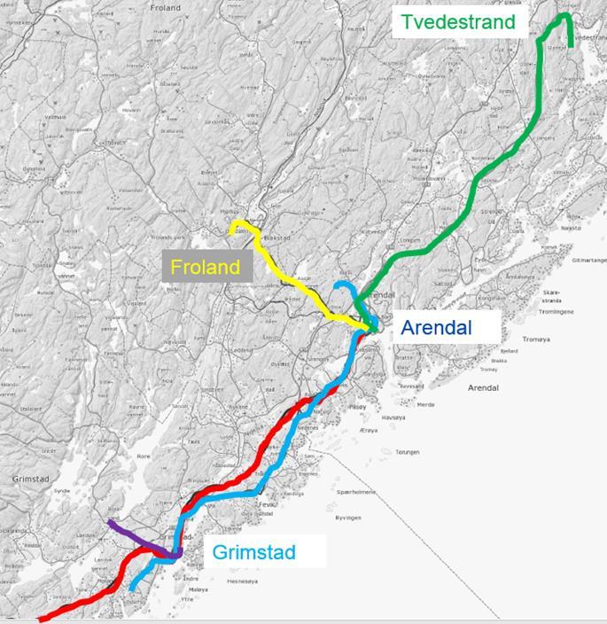 Scenario 2 - Regionale linjer.