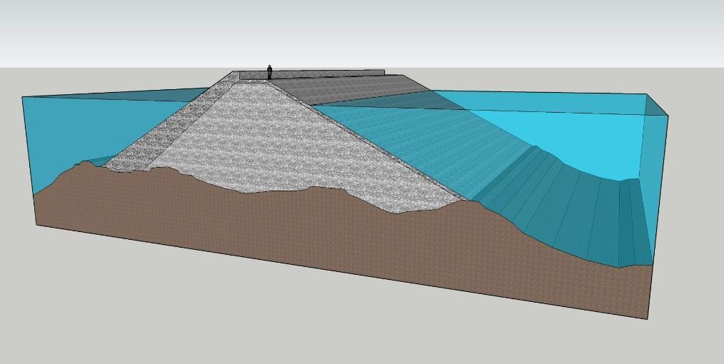 Det er utarbeidet digitale terrengmodeller for masseberegning av de ulike alternativene. For alle alternativ gjelder at sjøvannsbassenget er like stort. Det er planlagt med en størrelse på ca.