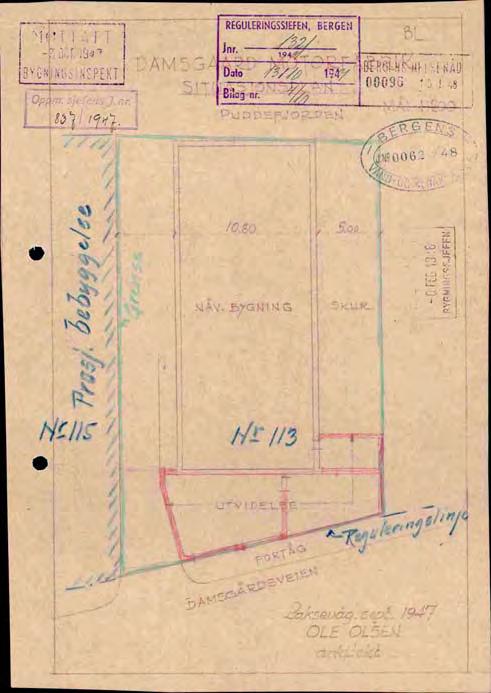 1947 1947: Plangrense / oversikt over området