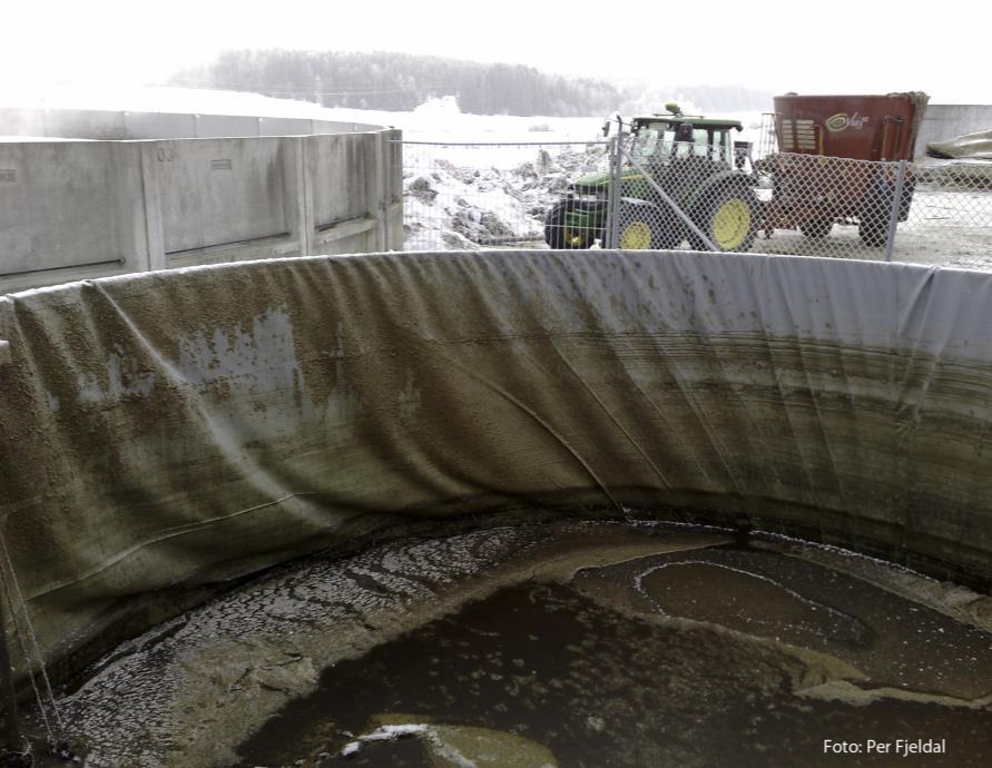 Lagring og spredning av husdyrgjødsel m mer - oppfølging av regelverk Punktutslipp fra silo og gjødselkjellere Lager for gjødsel