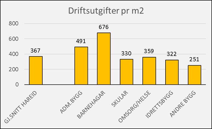 FDVU-kostnader fordelt på type utgift