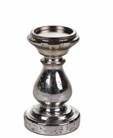 Lysestake - Candle small CSC105A - H: 16 cm - Ant silver Kart: 6 Lysestake - Candle medium CSC106A - H: 20 cm - Ant silver Kart: 6
