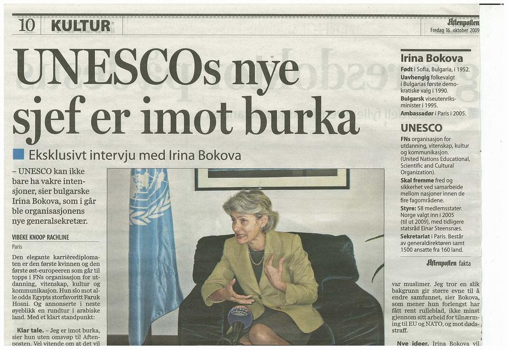 og sier at UNESCO