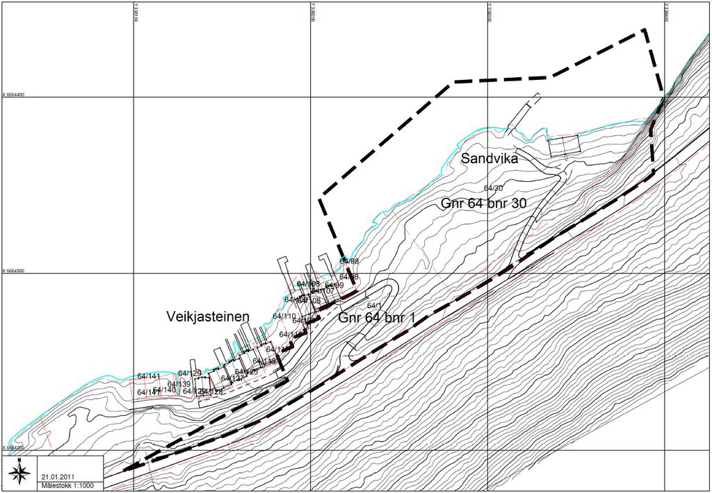 3. BAKGRUNN FOR PLANARBEIDET Bakgrunn I arbeidet med kommunedelplanen for Mauranger-området 2005-2014 kom grunneigarane av gnr. 64 bnr.