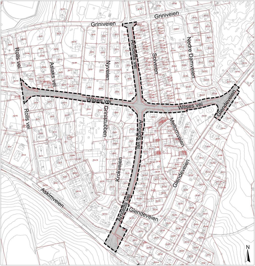 Ill. 2: Kart som viser planområdets avgrensning.