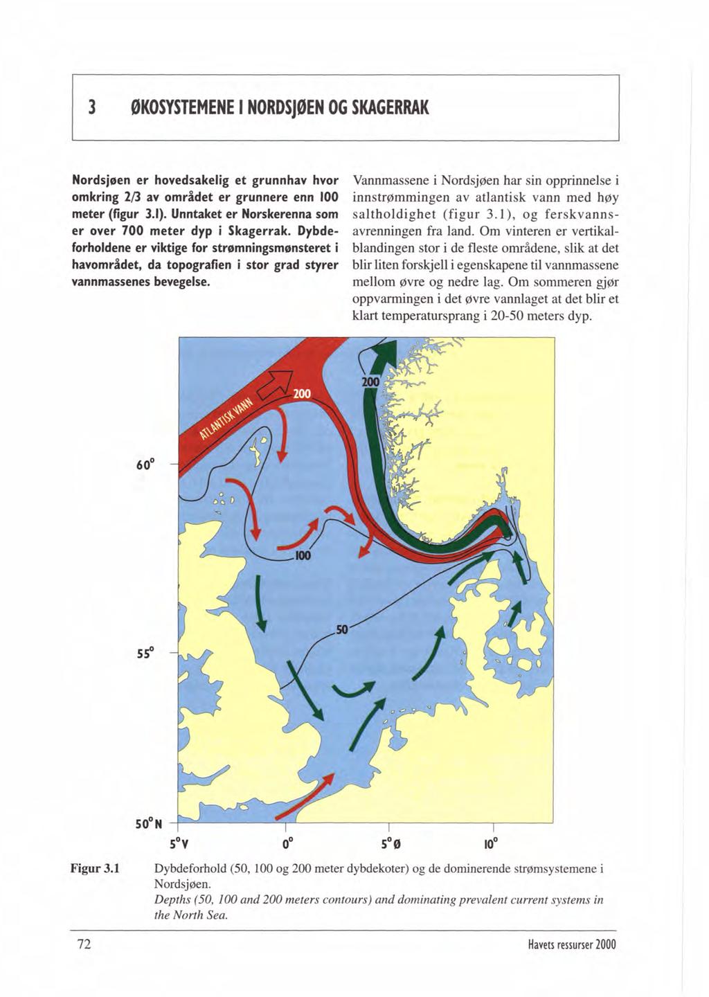 3 IKONSTEMENE I NORDSJIEN OG SKAGERRAK Nordsjeen er hovedsakelig et grunnhav hvor Vannmassene i Nordsjøen har sin opptinnelse i omkring 2/3 av området er grunnere enn 100 innstrømmingen av atlantisk