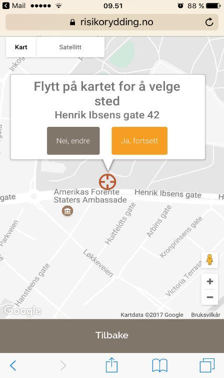 Dersom du ikke får opp et kart, men kun en hvit skjerm, er det sannsynlig at du ikke har skrudd på stedstjenester. Dette gjøres i innstillinger på mobilen.