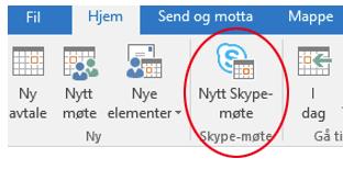 Skype for Businessmøter Med Skype for Business har du også muligheten til å holde møter over Internett med to eller flere deltakere.