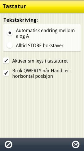 3.1.2 Opplesing av ord ved mellomrom Når Opplesing av ord ved mellomrom er huket av leses ordene opp mens man skriver i tastaturet. Foregående ord leses opp så fort man legger inn et mellomrom. 3.