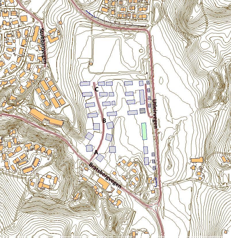 STØYUTREDNING 9 Figur 3 Oversiktskart over området. 4.2 Beregningsmetode og inngangsparametere Lydutbredelse for vegtrafikk er beregnet etter Nordisk beregningsmetode for vegtrafikkstøy.
