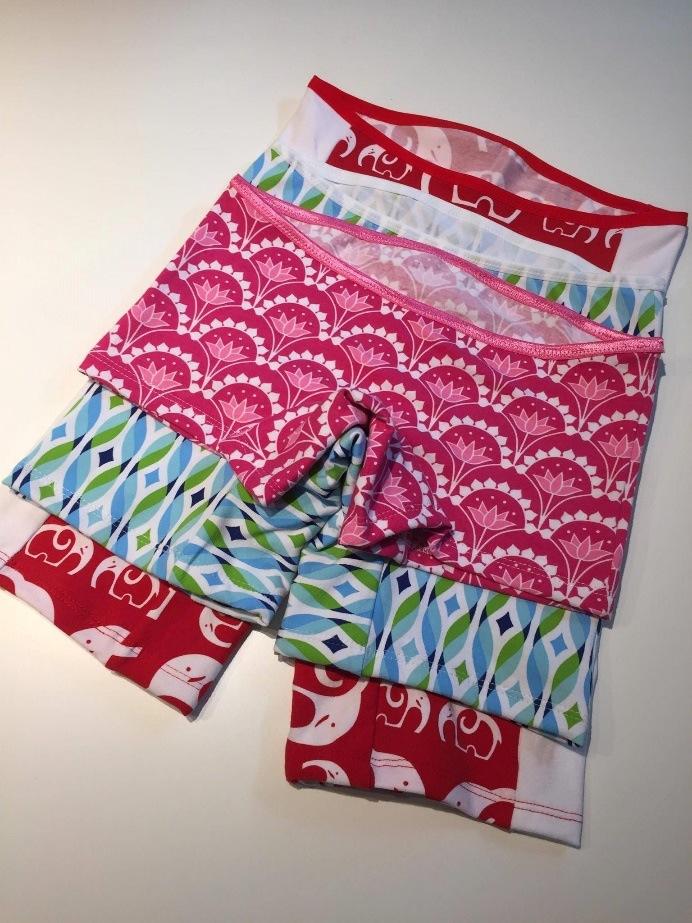 tutorial lady boxers størrelse 32/34-60 Dette mønsteret har ulike variasjoner for midje og ben.