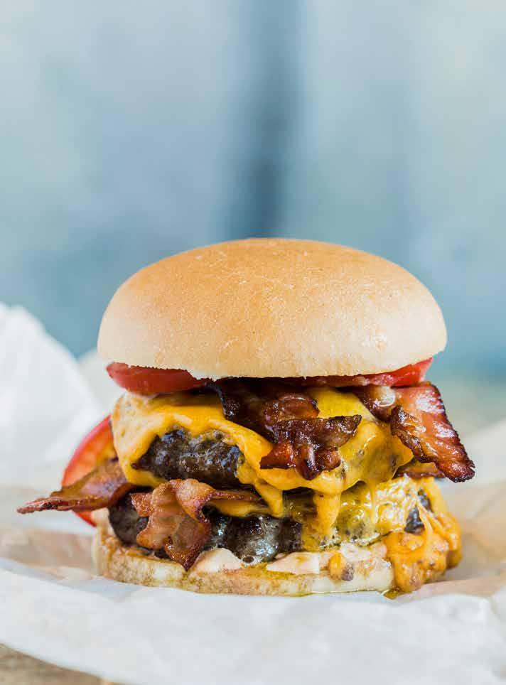 Det viktigste tilbehøret til en god hamburger er apetitt.